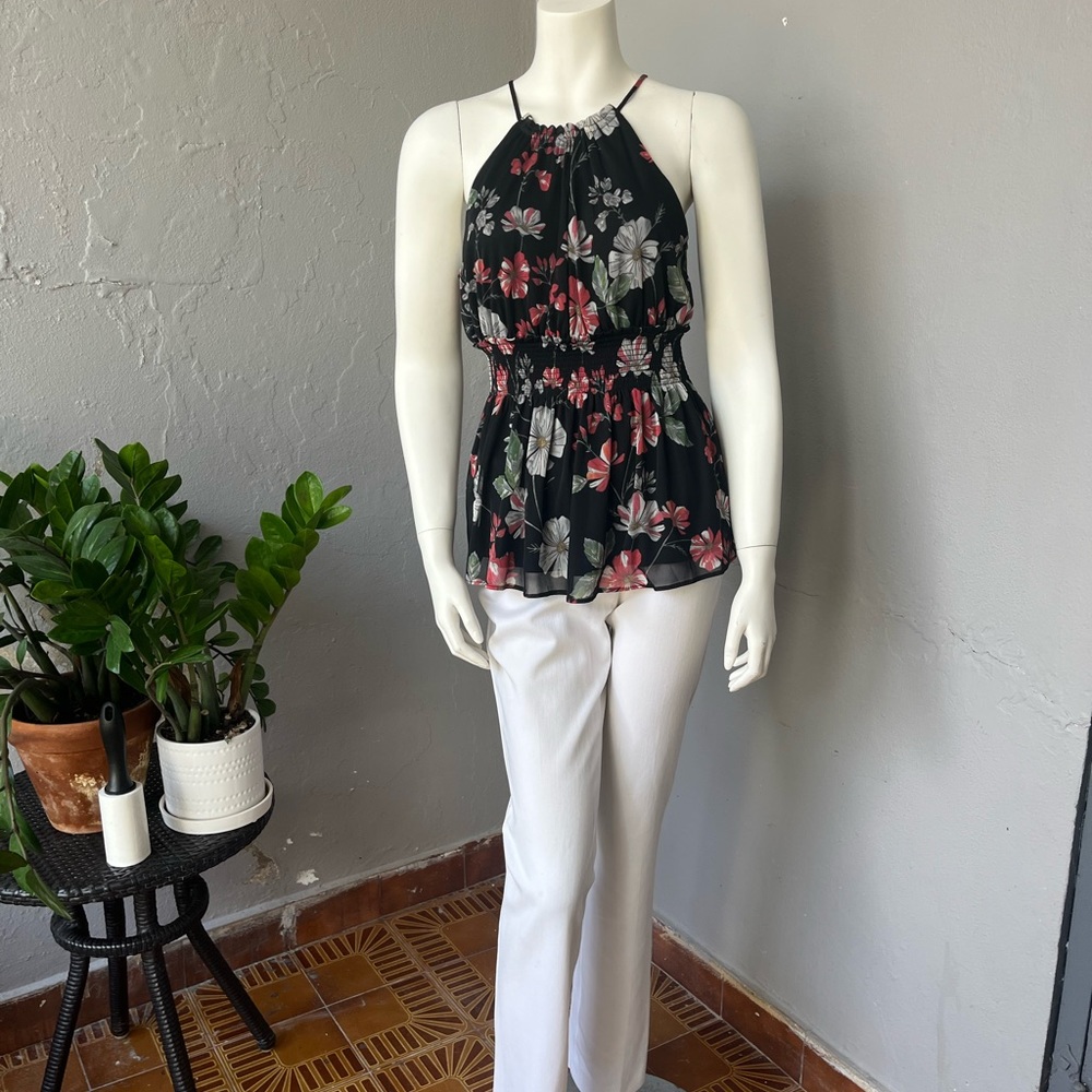 Express Floral Halter Neck